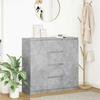 VidaXL Buffet with Drawers Concrete Grey 100.5x35x98.5 Cm Engineered Wood, Storage Furniture, Buffet, Entryway Furniture, Furniture 3328456