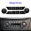 Central Console Air Conditioning Volume Key Heater AC Button Accessories For Mercedes Benz C GLK Class W204 X204 C180 C200 C300