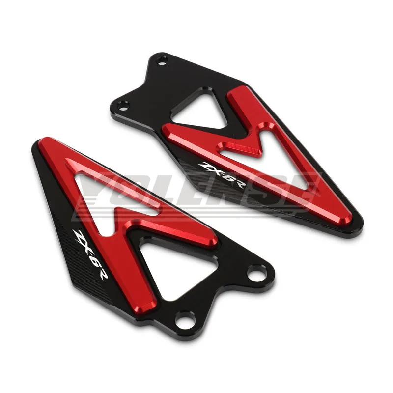 For ZX-6R ZX6R 2019 2020 2021 2022 2023 2024 2025 Motorcycle Footrest Heel Guard Cove Rearsets Foot Rest Peg Protector