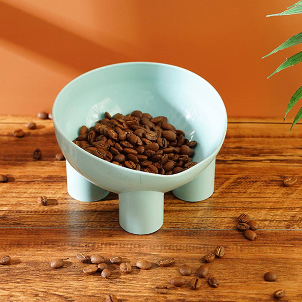 Macaron Colored Elephant Leg Dog Cat Bowl Neck Protection Slanted Mouth Cat Feeder Anti Tipping Feeding Bowl for Pet Supplies