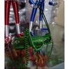 2Pcs Handmade Grasshopper Model Aluminum Wire Model Animal Ornament Creative Iron Wire Ornament