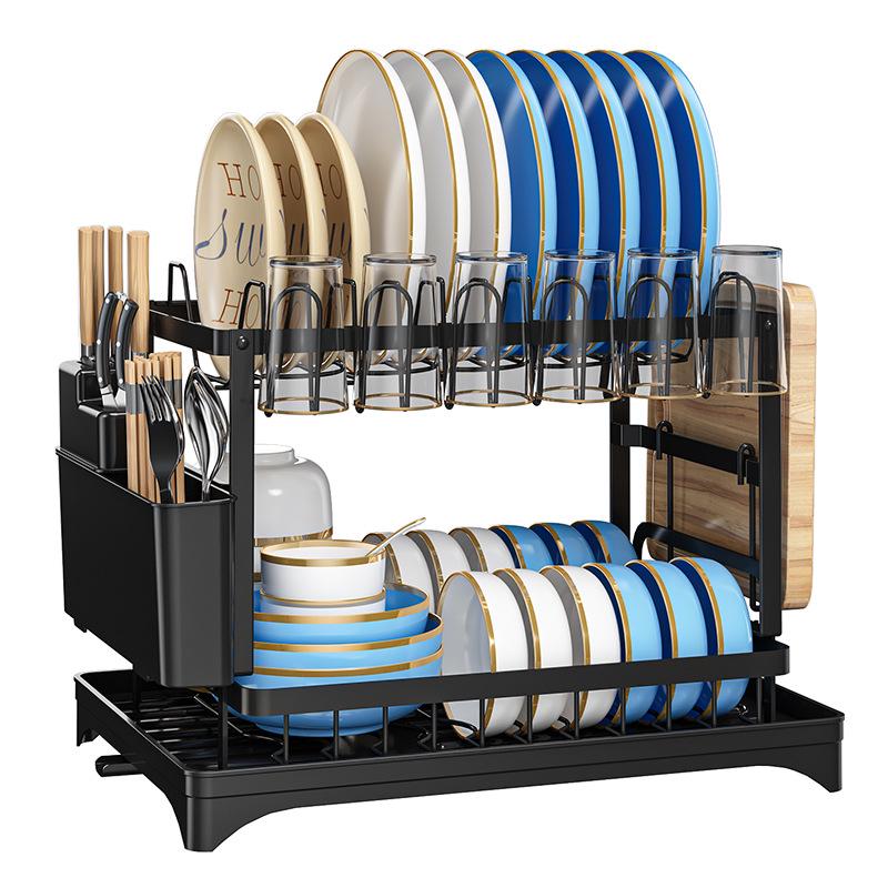 Multifunctional Kitchen Dish and Utensil Drying Rack