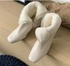 Comfortable Thiened Winter Velvet Lined Women's Boots Korean High Heel Side Zipper Faion Slim Boots Square Head Cotton Snow Boot