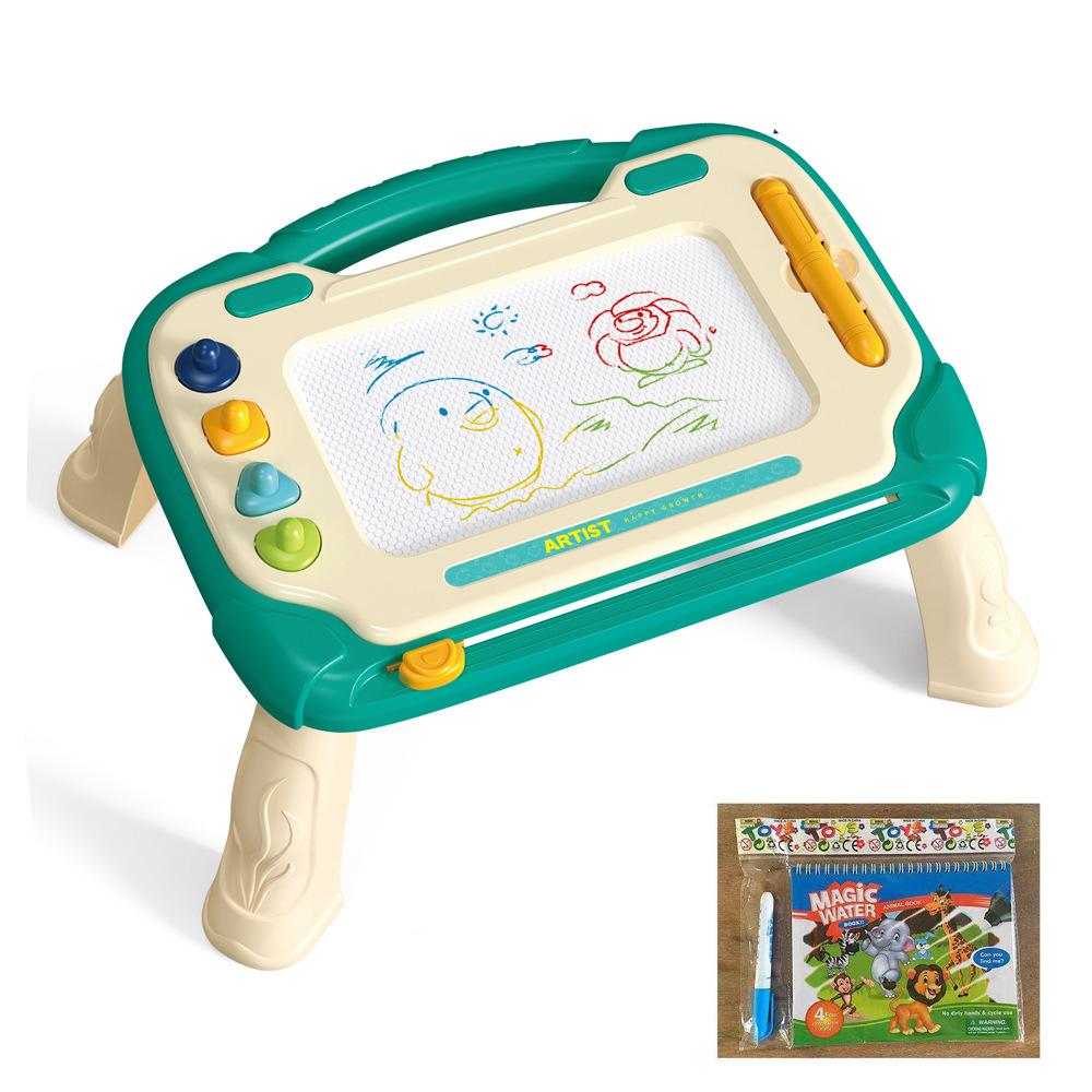 Children'S Magnetic Drawing Board Color Scribbling Board Toddler Baby Erasable Magnetic Writing Board Bracket Toy