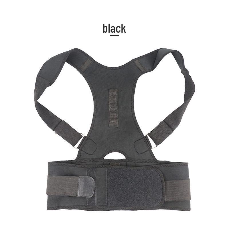 

Magnetic Posture Corrector for Adults - Stretchable Back and Spine Support Band S чёрный