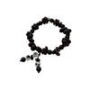 Neuer chinesischer Stil Glückszeichen Kaffeebohnen Perlenarmband Damen Retro Nischenarmband Schmuck