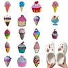 Eiscreme-Thema Cartoon PVC Schuhanhänger - Niedliche DIY Festival Accessoires