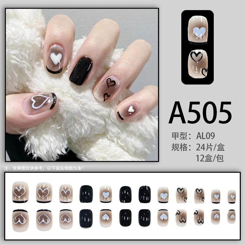 Manicure Sheet, Fake Nails, Finished Product, Simple Lemon Ice Style Manicure, Hair Change, Wearing Nails