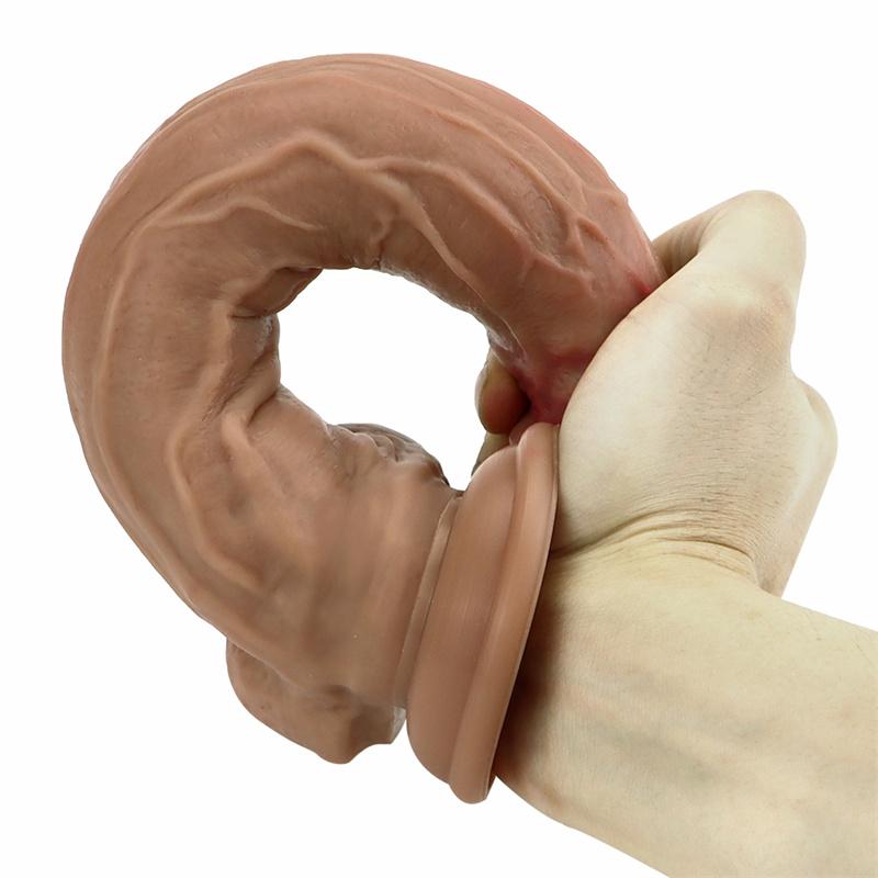 Female Masturbator Simulation Penis Soft Liquid Silicone Real Dildo