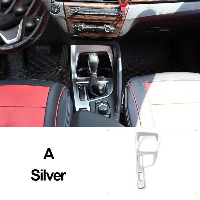 ABS Car Gear Shift Panel For BMW X1 F48 X2 F39 2016 2017 2018     Cup Frame Cover Trim Stickers Protector