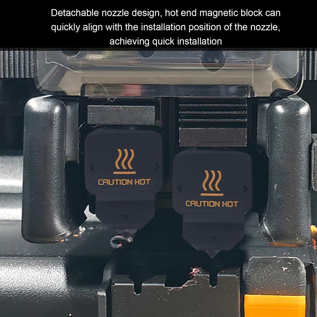 3D Printing Extruder Hot End Nozzle Kit Replacement for Bambu Lab H2D A1 A1 Mini Hardened Steel Magnetic Hotend Nozzle Kit 0.8mm