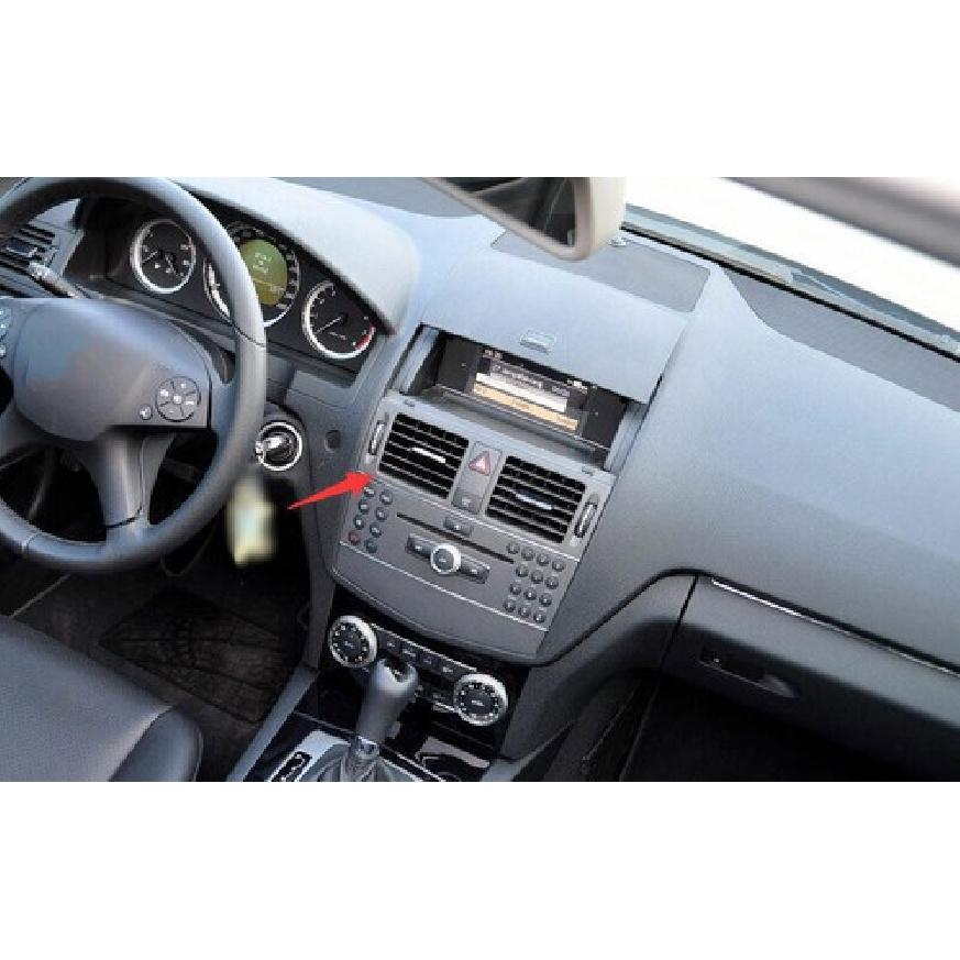 For Benz C-Class 2007-2014 Air Outlet Vent Cover Silver Titanium Central Console