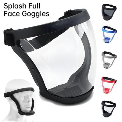 Transparent Protection Face Cover Work Safety Protection Mask Motorcycle Bicycle Cycling Dusting Mask Household Kitchen Tools