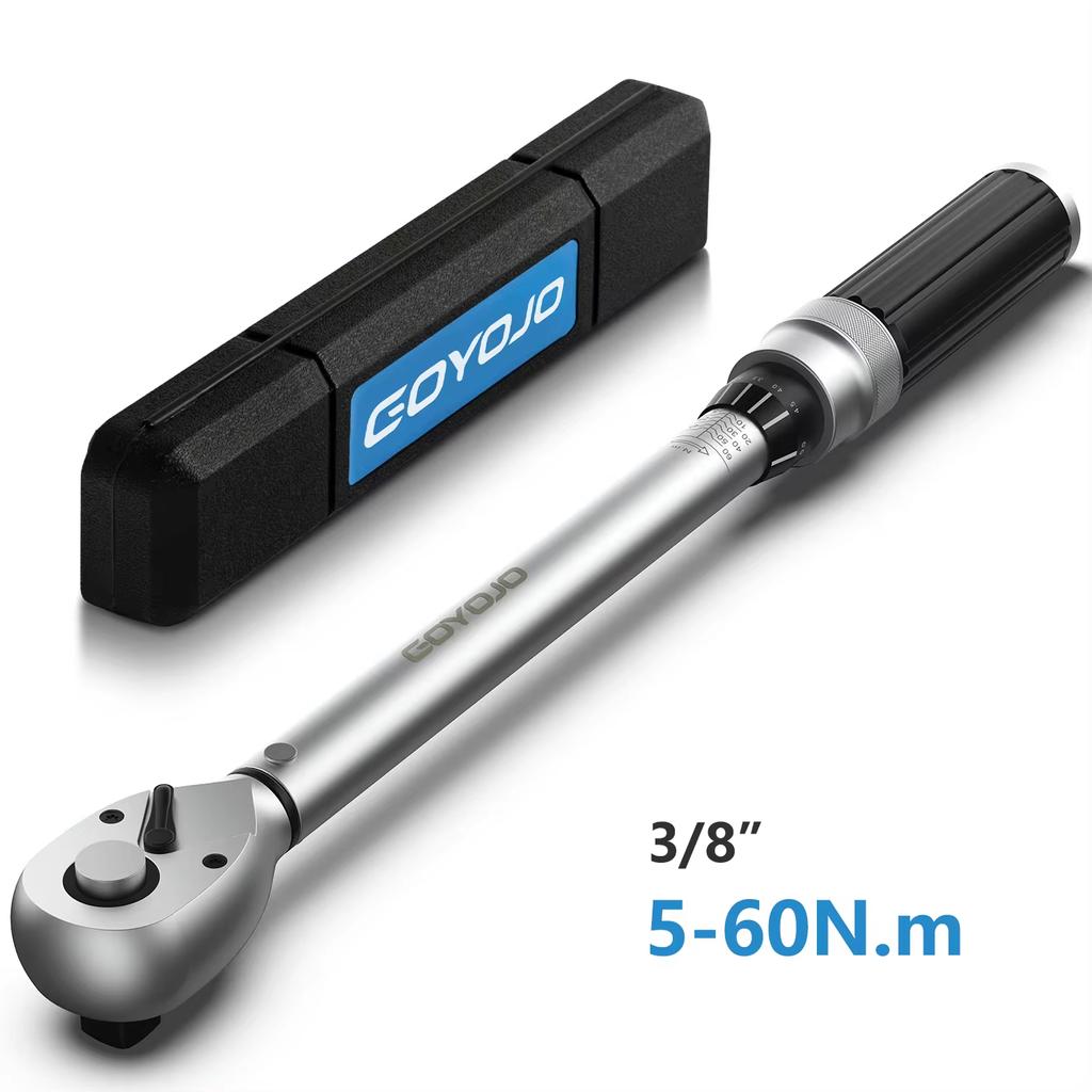 1/4” 3/8” 1/2” Square Drive Torque Wrench 40-220N.m Accuracy 3% Bike Car Repair Hand Tools Spanner 5-60N.m Two-way Ratchet Key