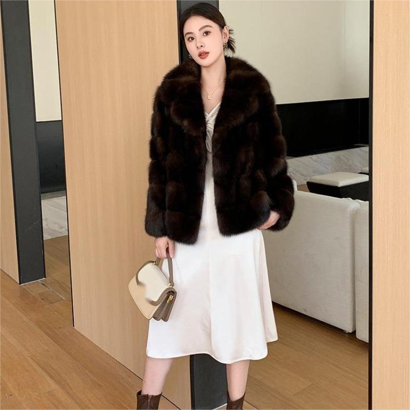 Women's Autumn And Winter High-end Imitation Mink Fur Coat Thickened And Loose Imitation Fur Coat