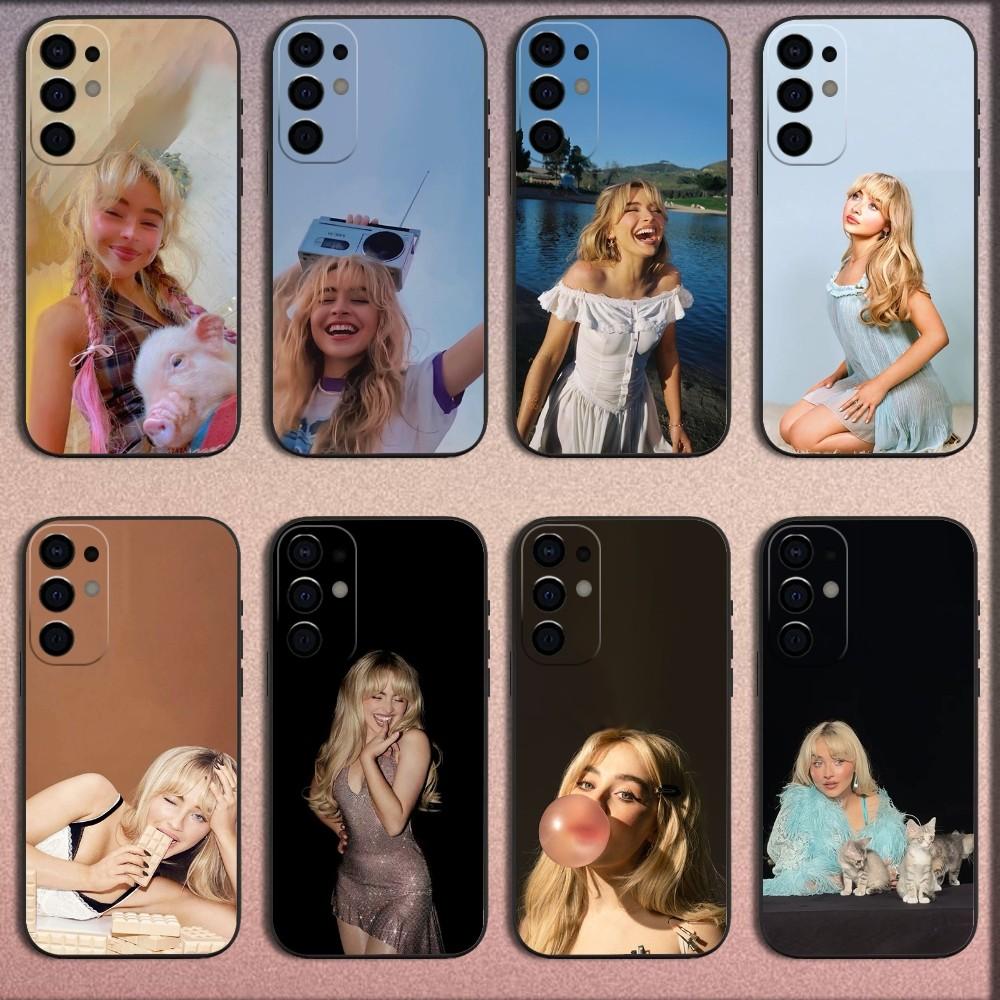 Singer S-Sabrina Carpenter Phone Case For Samsung S25,S24,S21,S22,S23,S30,Ultra,S20,Plus,Fe,Lite,Note,10,9,5G Black Soft Cover