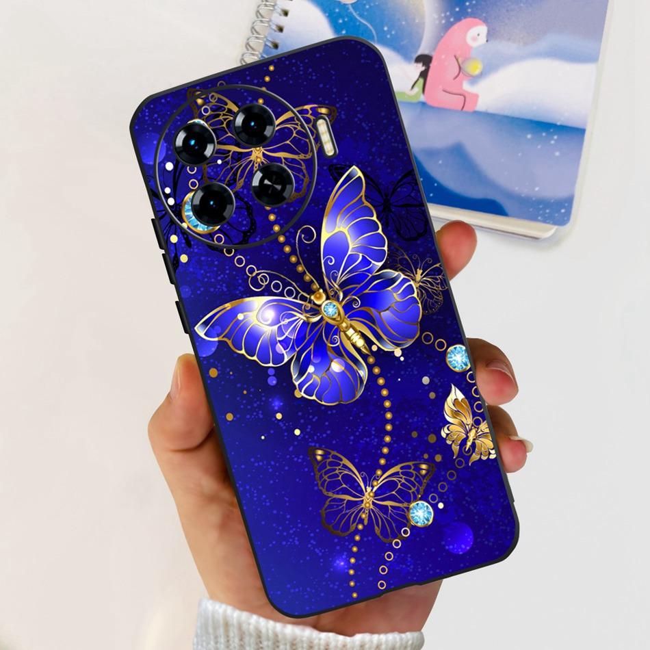 Lovely Printing Case For Tecno Spark 20 Pro+ 5G Soft Silicone Back Cover For Tecno Spark 20 Pro Plus KJ7 Black Color Phone Cases