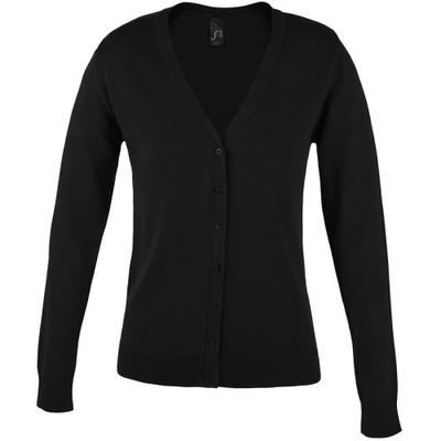 Womens/Ladies Golden V Neck Cardigan