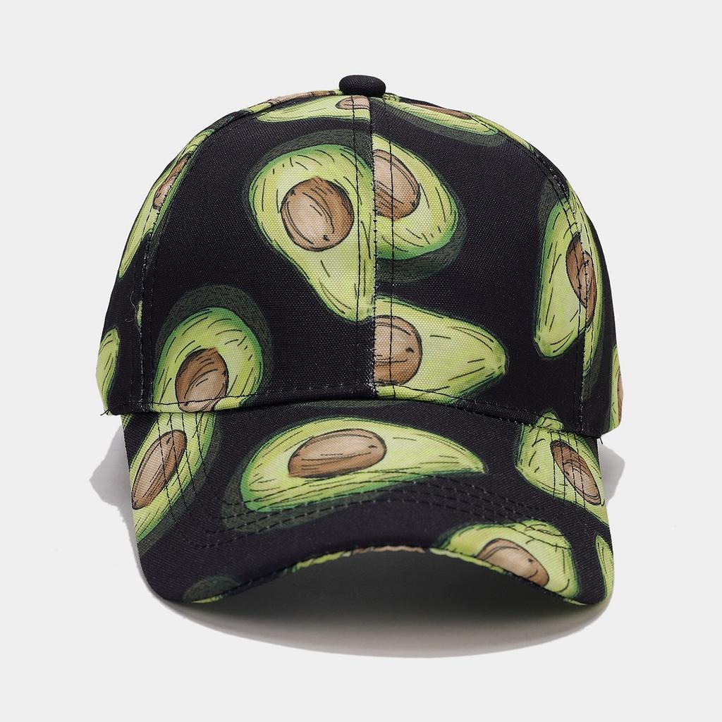Tropical fruit banana pattern full print baseball cap women's fashion breathable shopping cap men's sports sun hat tide