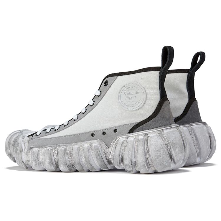 Onitsuka Tiger Dentigre Series Comfortable Daily Mid-Top Sneakers Unisex Sneakers Gray White 1183B622-020