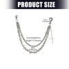 Double Layer Chain Belt Vintage Metal Body Jewelry Trouser Chain for Men and Women Alloy Unisex Gothic Waist Accessory