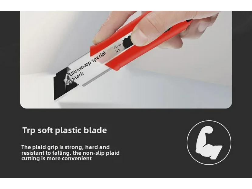 Woodpecker 25mm Heavy-Duty Utility Knife for Cutting Paper, Leather, and Wallpaper