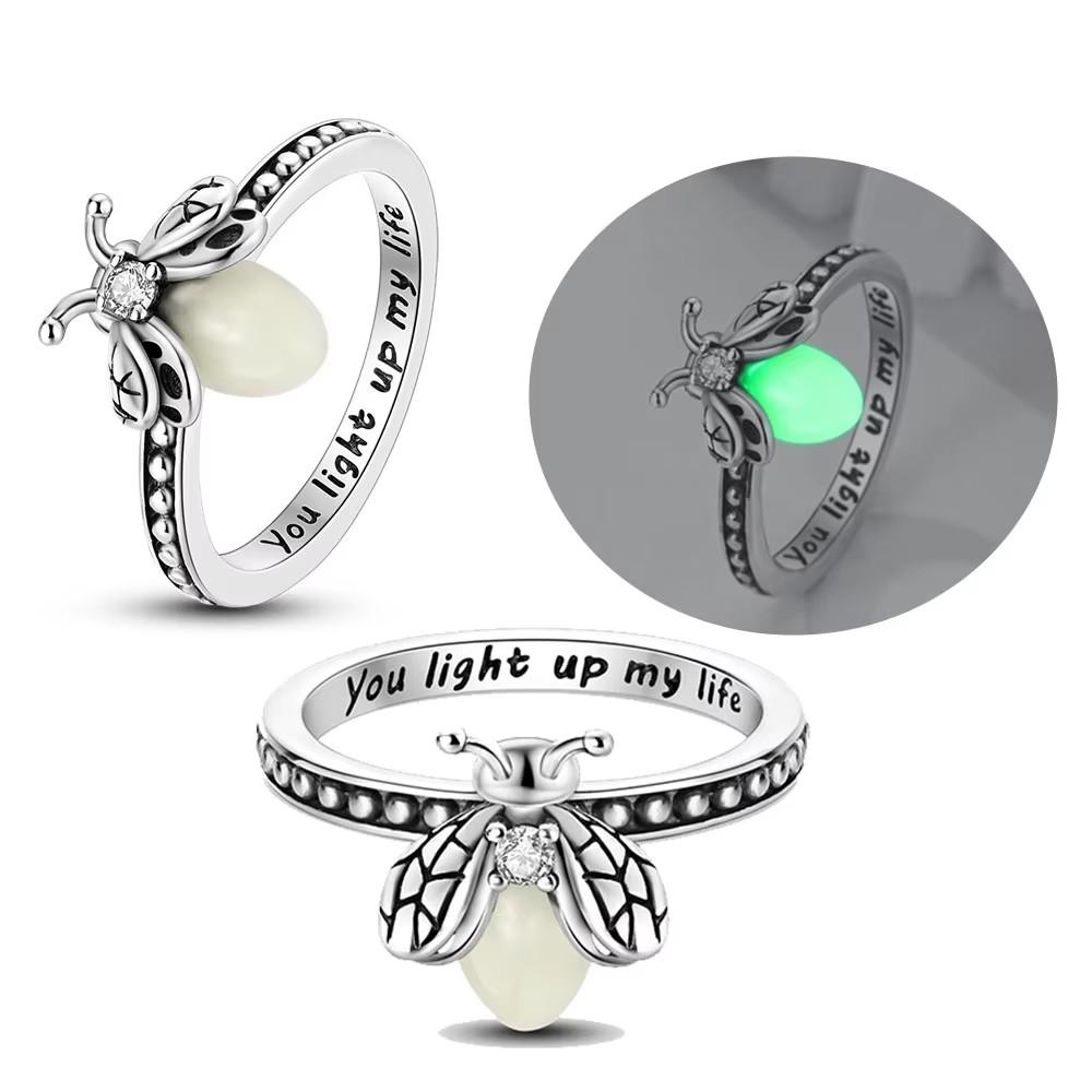 S925 Silver Eternity Band Ring For Women Full Color Zircon Butterfly Crown Firefly Minimalist Stackable Design Wedding Jewelry