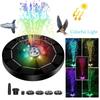 Energy-saving Fountain Water Pumps LED Colorful Light Solar Fountain Light  Indoor/Outdoor Use