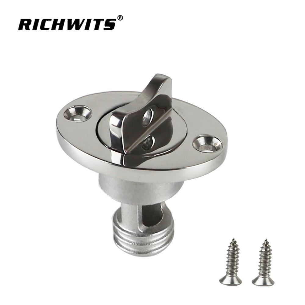 

316 Stainless Steel Threaded Boat Drain Plug for Kayak/Bilge Transom Outlet