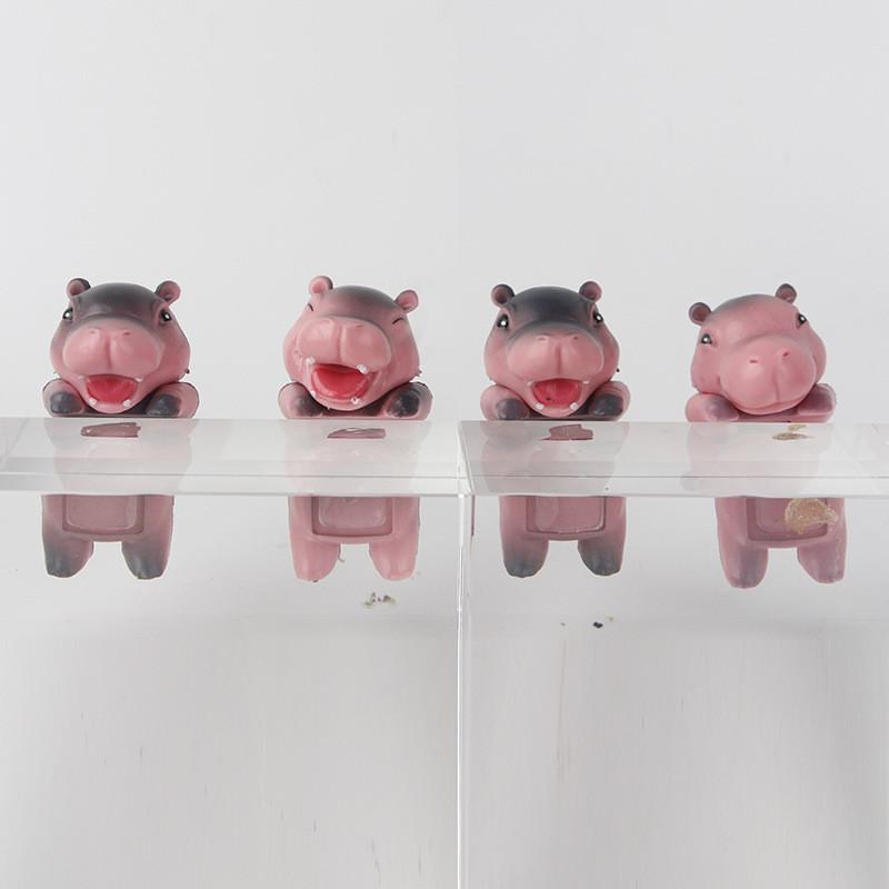 And Adorable Colorful Hippo Model Toy Blind Box Figurines For Cars Gifts And