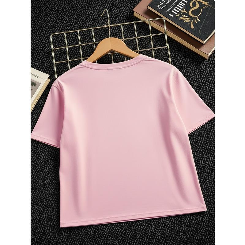European Sizes Boys' Creative T-Shirt Featuring a Baseball Bat Star Design, Made of Comfortable, Perfect for Casual Wear In The Summer