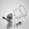 Pokaro Teekanne aus hitzebeständigem Glas, Fassungsvermögen 870 ml, mit herausnehmbarem Teefilter, einfache und bequeme Zubereitung, durchsichtige Teekanne, hitzebeständig,