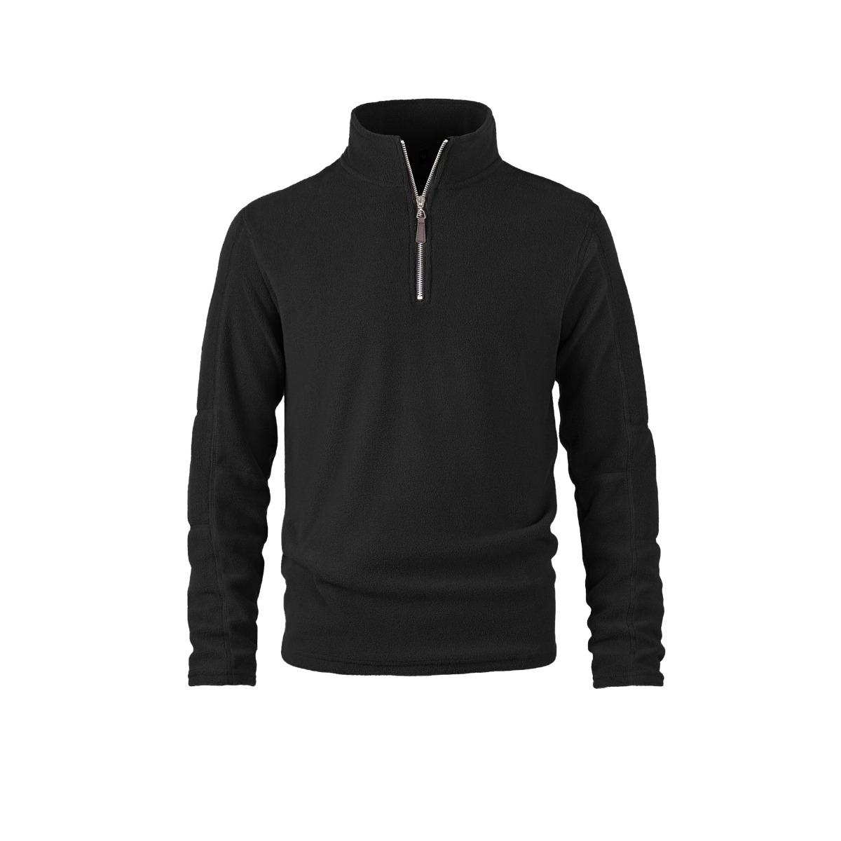 

Men s Fleece Jacket, Autumn/Winter Shearling-Lined Thickened Hoodie for Men XXL чорний