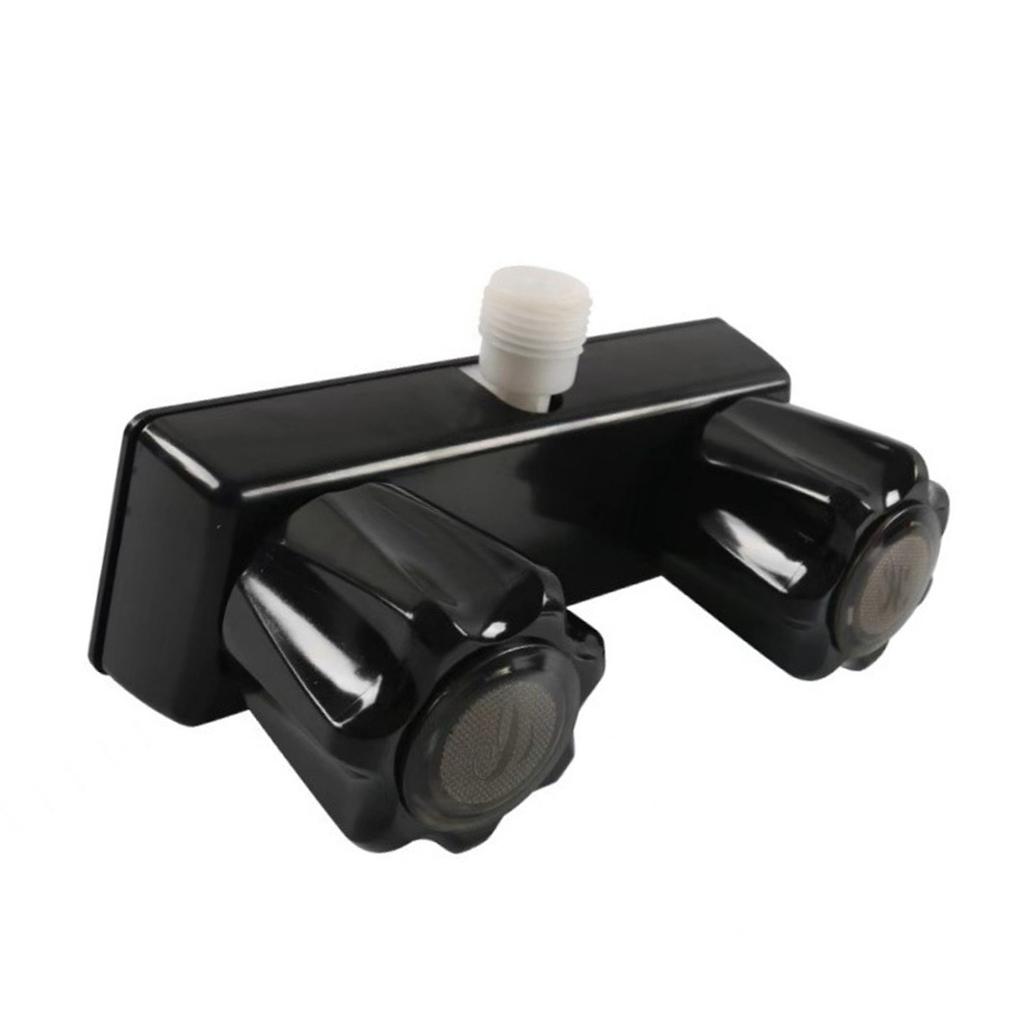 Campers Shower Faucet with Double  Handle Plastic Shower Faucet Simple To Operate Shower Control for Indoor & Outdoor Us