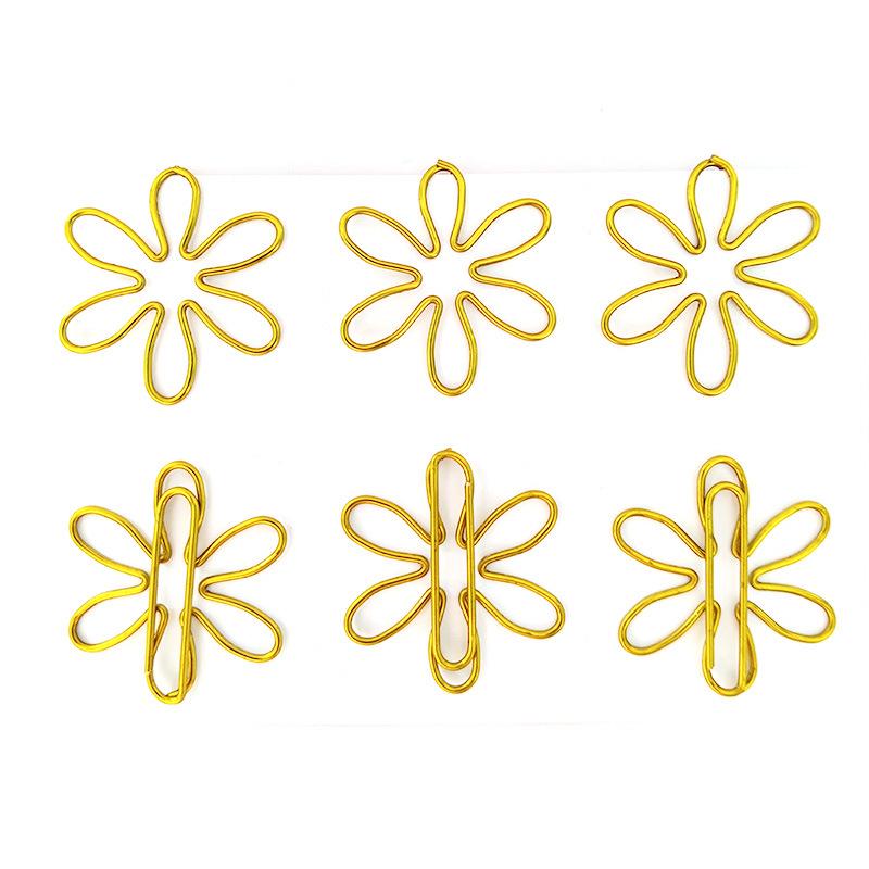 Golden Cross Star Paperclip Brooch - Creative & Cute Office Supplies Bookmark