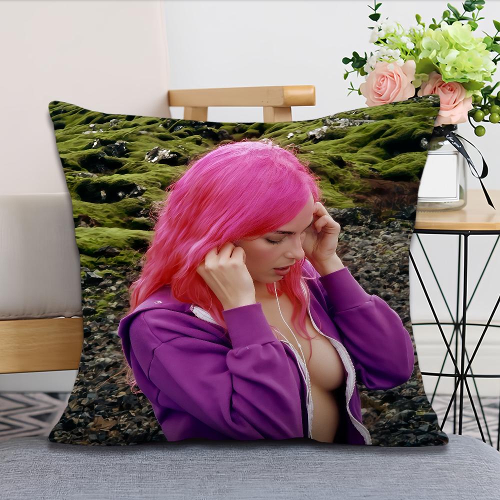 Singer A-Addison Rae Addison cushion cover Pillow Case Square Cushion Room Bedroom Headboard Sofa Living Backrest Nap Time