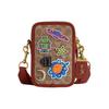 X Mint X Serf Kollaboration Rogue 12 Mini Umhängetasche Herren Taschen Braun Rost CD681-OGT