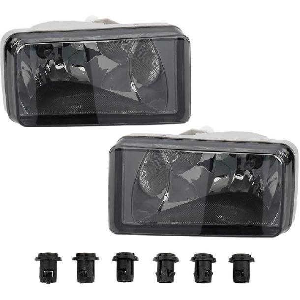 MAYASAF Smoked Lens Fog Light Pair Of Bumper Fog Lamp For CHEVY 2007-14 Silverado/Suburban/Avalanche/Tahoe, For GMC 2007-14 Sierra/Yukon, 2007-08