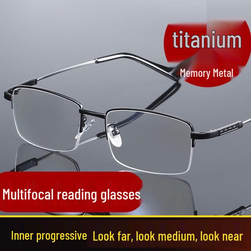 2025 Anti-Blue Light Smart Zoom Ultralight Progressive Presbyopic Glasses for Men