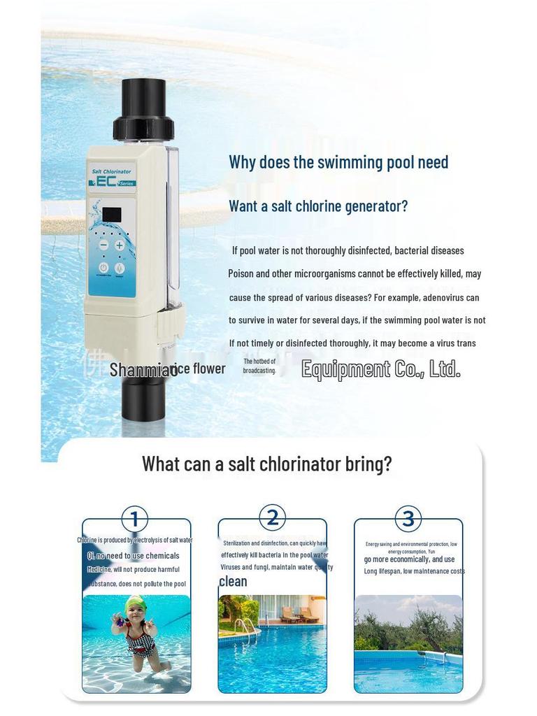 CE Certified Pool Salt Chlorinator & Electrolyzer Chlorine Generator