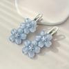 2 little girls transparent cherry blossom hairpin lace clip girl cute flower duck bill clip bangs clip headdress