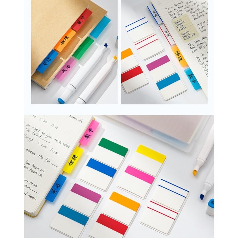 250Pcs Index Stickers Tabs Sticky Index Labels Page Flag Writable Index Flag Page Marker for Books Calendar Notebook