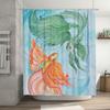 Artistic Fish Design Shower Curtain with Vibrant Colors Perfect for Bathroom Decor