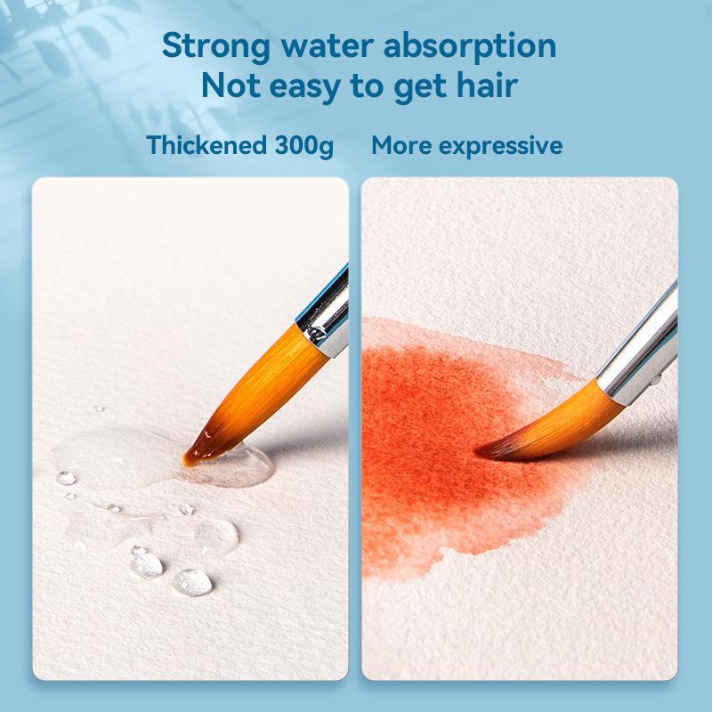 Paul Rubens Watercolor Painting Paper High Absorption Watercolor Paper Sketchbook 50% Wood Pulp 300gsm 20 Sheets School Supplies