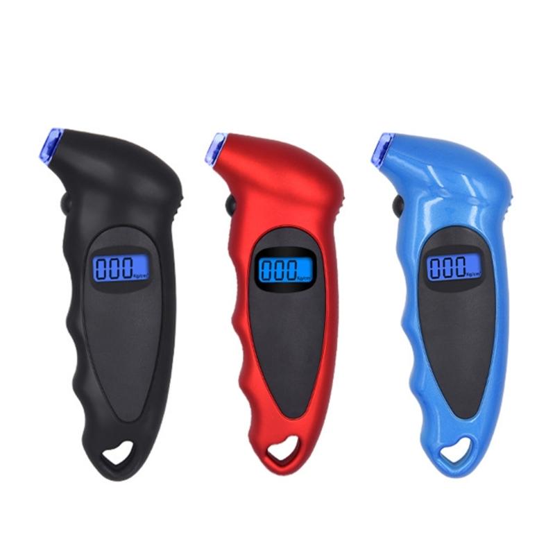 Digital Tyre Pressure Gauge 150 PSI ABS 4 Settings with Backlit LCD-Display