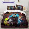 Black Hat  Pattern Bedding Quilt Set  Home Decoration  Gift (1 * duvet cover + 2 * pillowcase  without core)