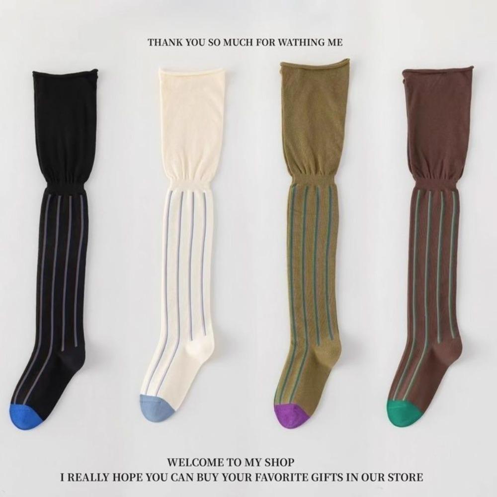 Tall Over Knee Stockings Vertical Stripes High Socks New Leggings Autumn/Winter