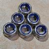 10Pcs 304 Stainless Steel Nylon Insert Lock Nuts, Metric Hex Self Locking Anti-Vibration Nuts For Furniture Machinery Repair Hardware