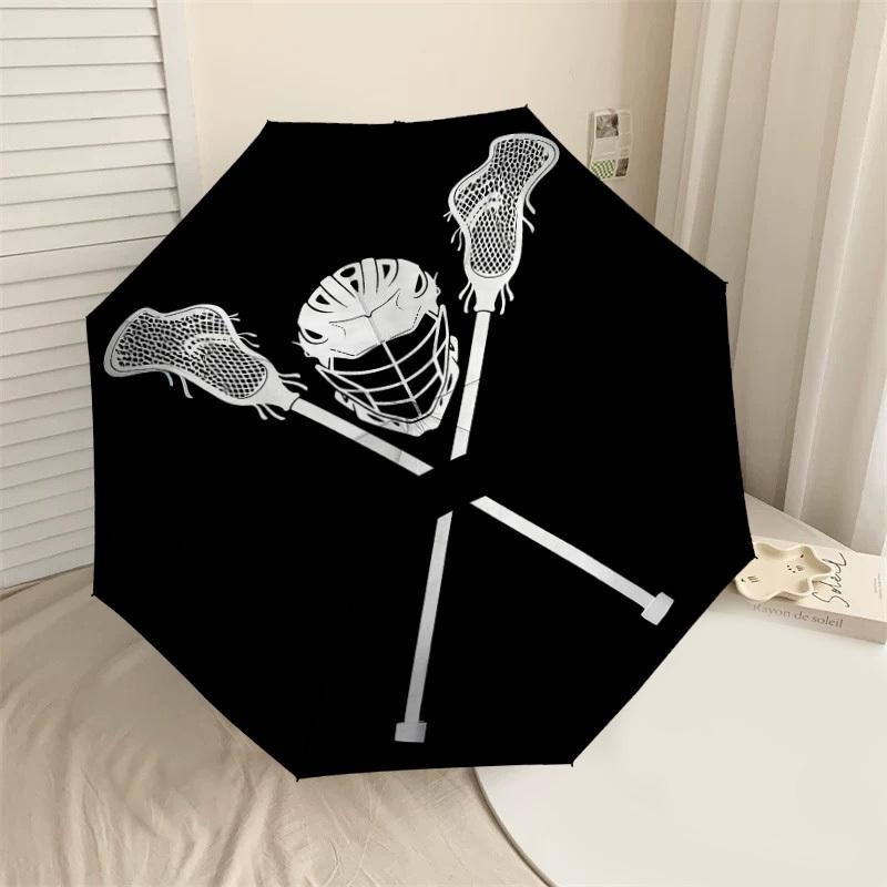

1PC Lacrosse helmet Umbrella-8-Rib Reinforced, Automatic Open, Lightweight & Durable, Cute Fashion Accessory for Outdoor-W160