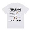 Anatomie einer Gans T-Shirt Lustige Enten Grafik Gaming Gamer T-Shirts Unisex Damen Harajuku Gothic Kurzarm T-Shirts Streetwear